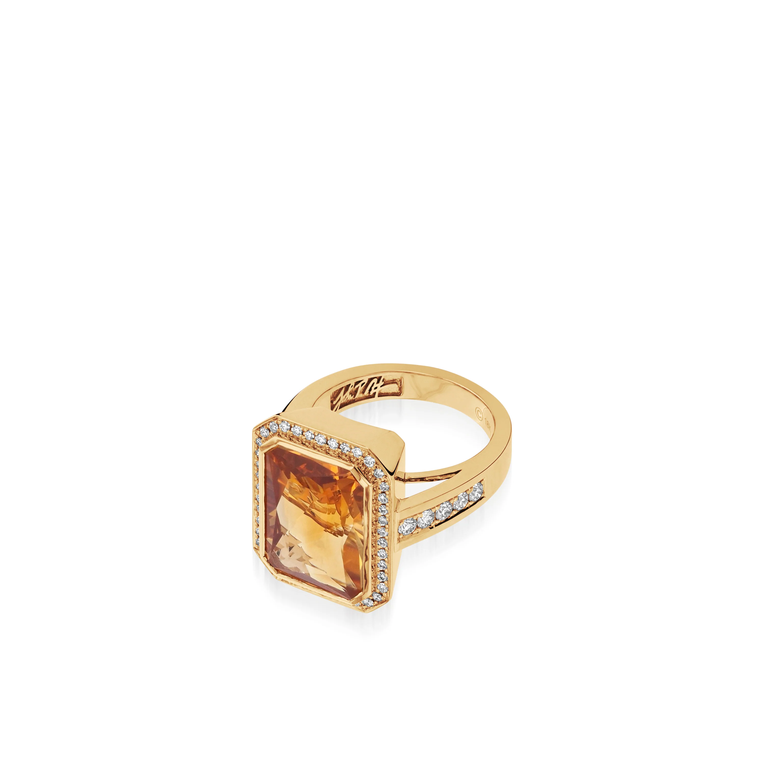 Signature Citrine and Diamond Ring - Image 2