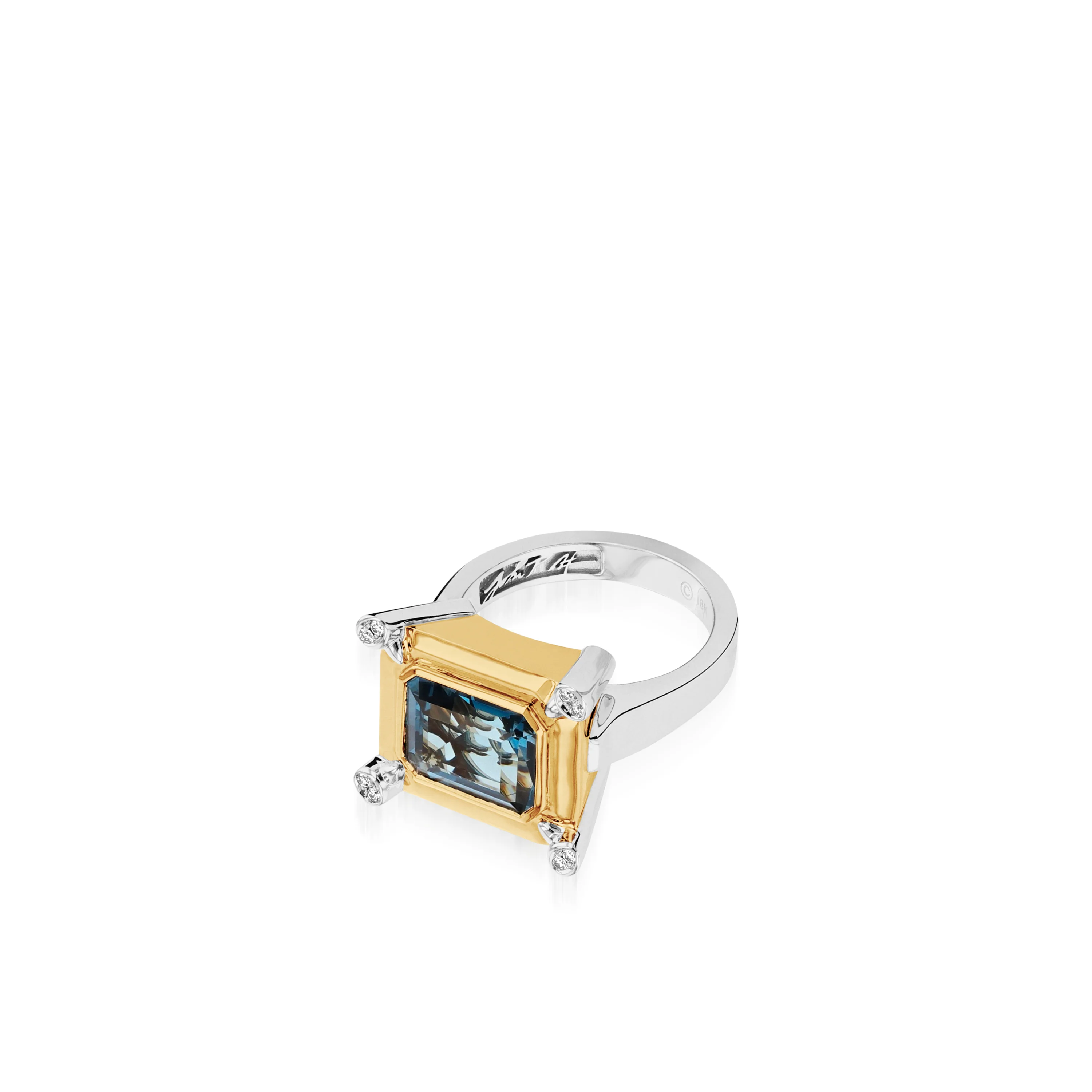 Signature London Blue Topaz and Diamond Ring - Image 2