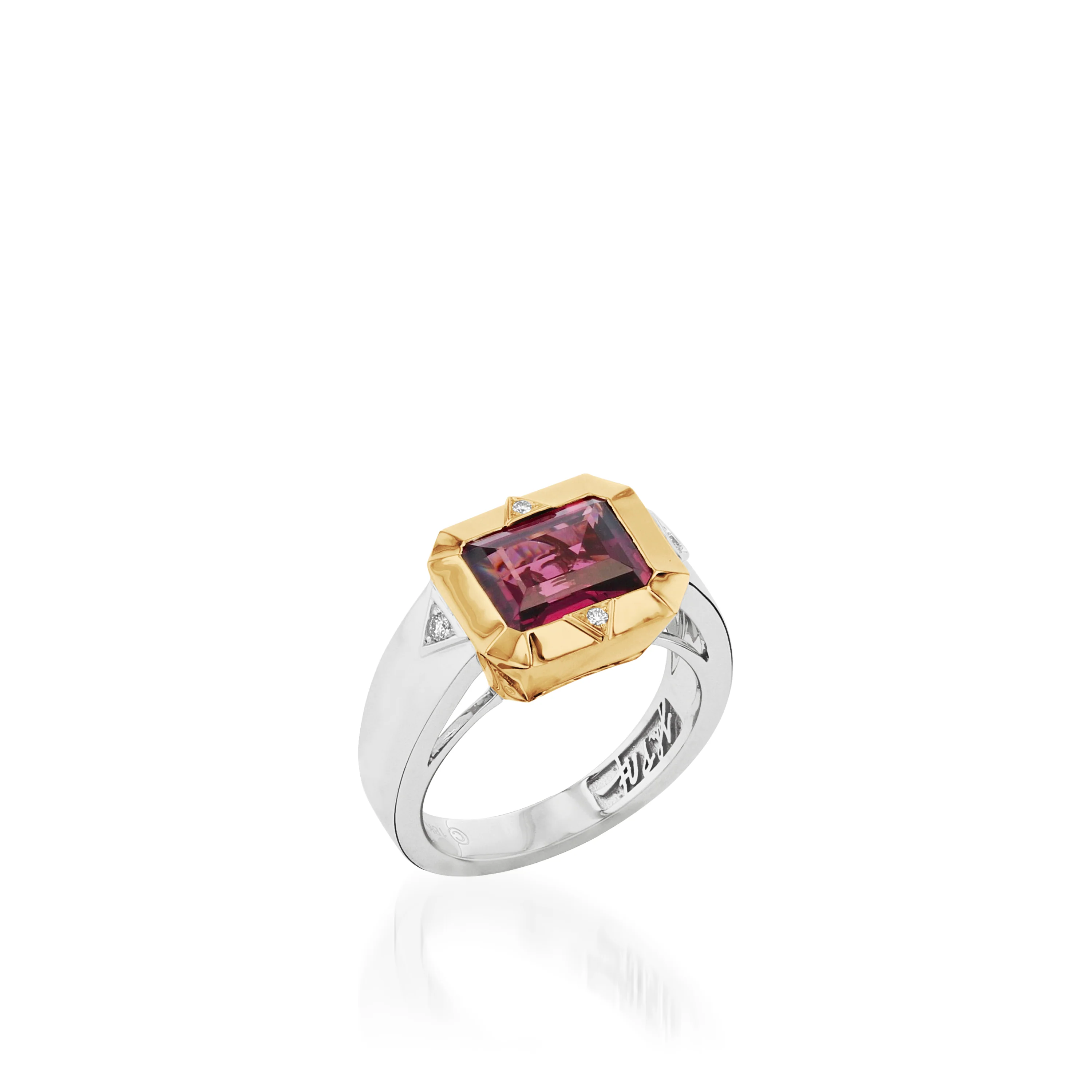 Signature Rhodolite Garnet and Diamond Ring