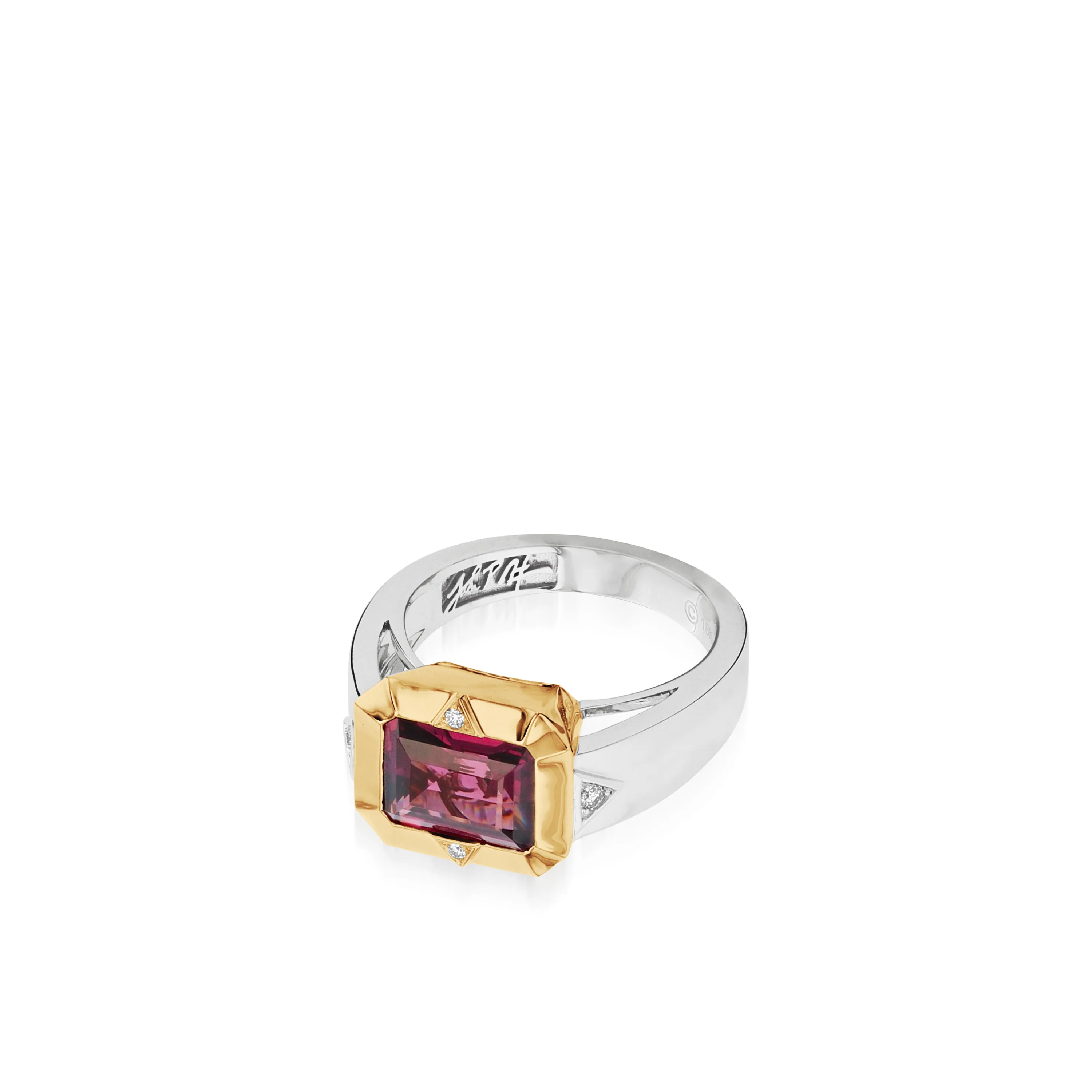 Signature Rhodolite Garnet and Diamond Ring - Image 2