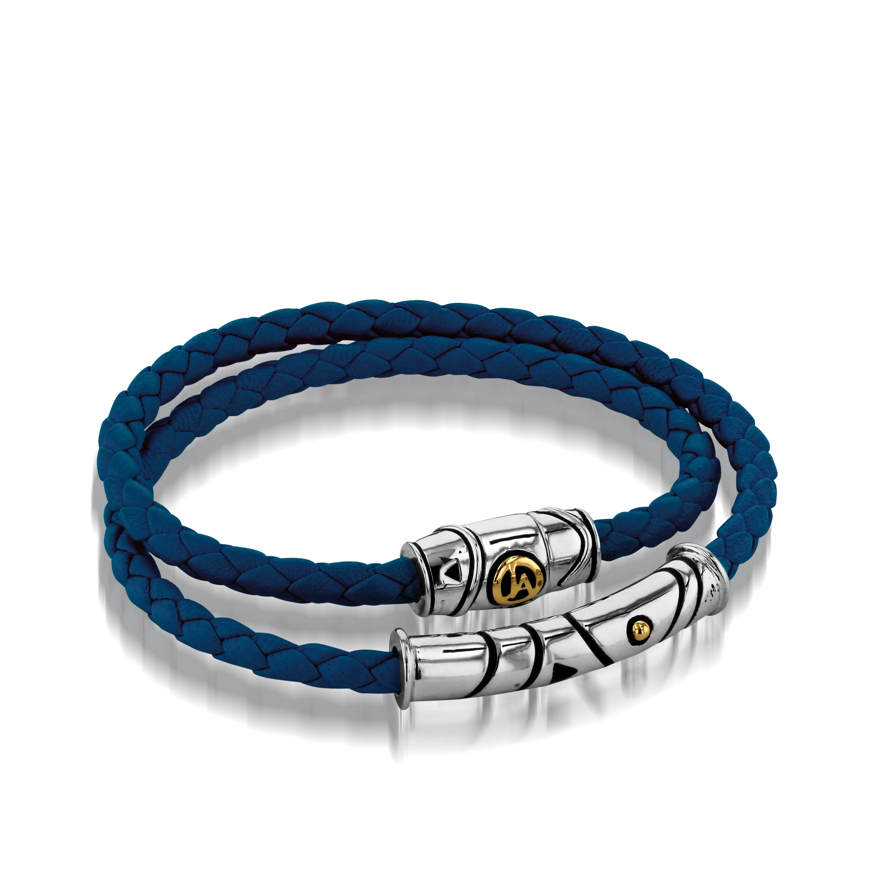 Solar Leather Double-Wrap Bracelet - Image 3