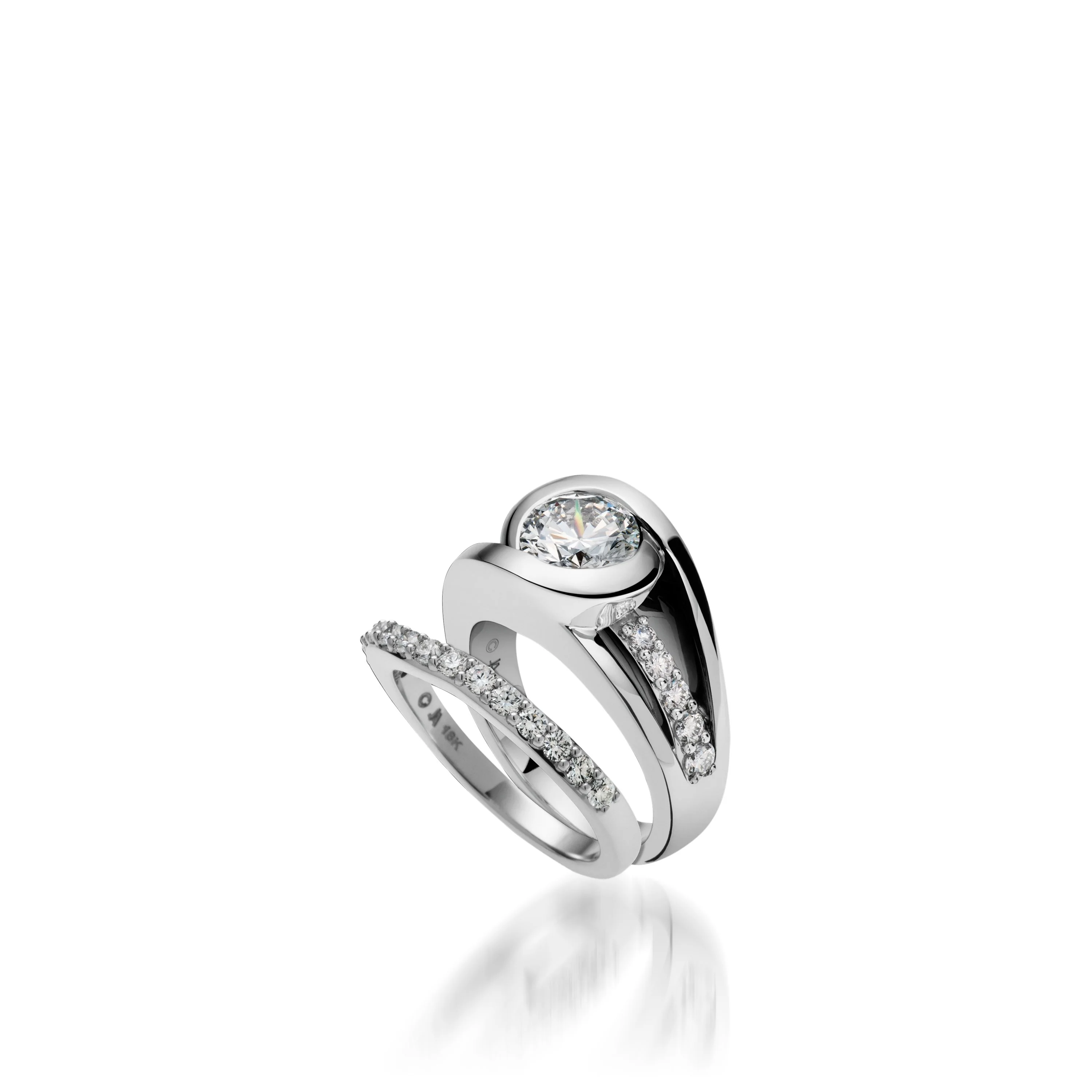 Solstice White Gold Engagement Ring - Image 2