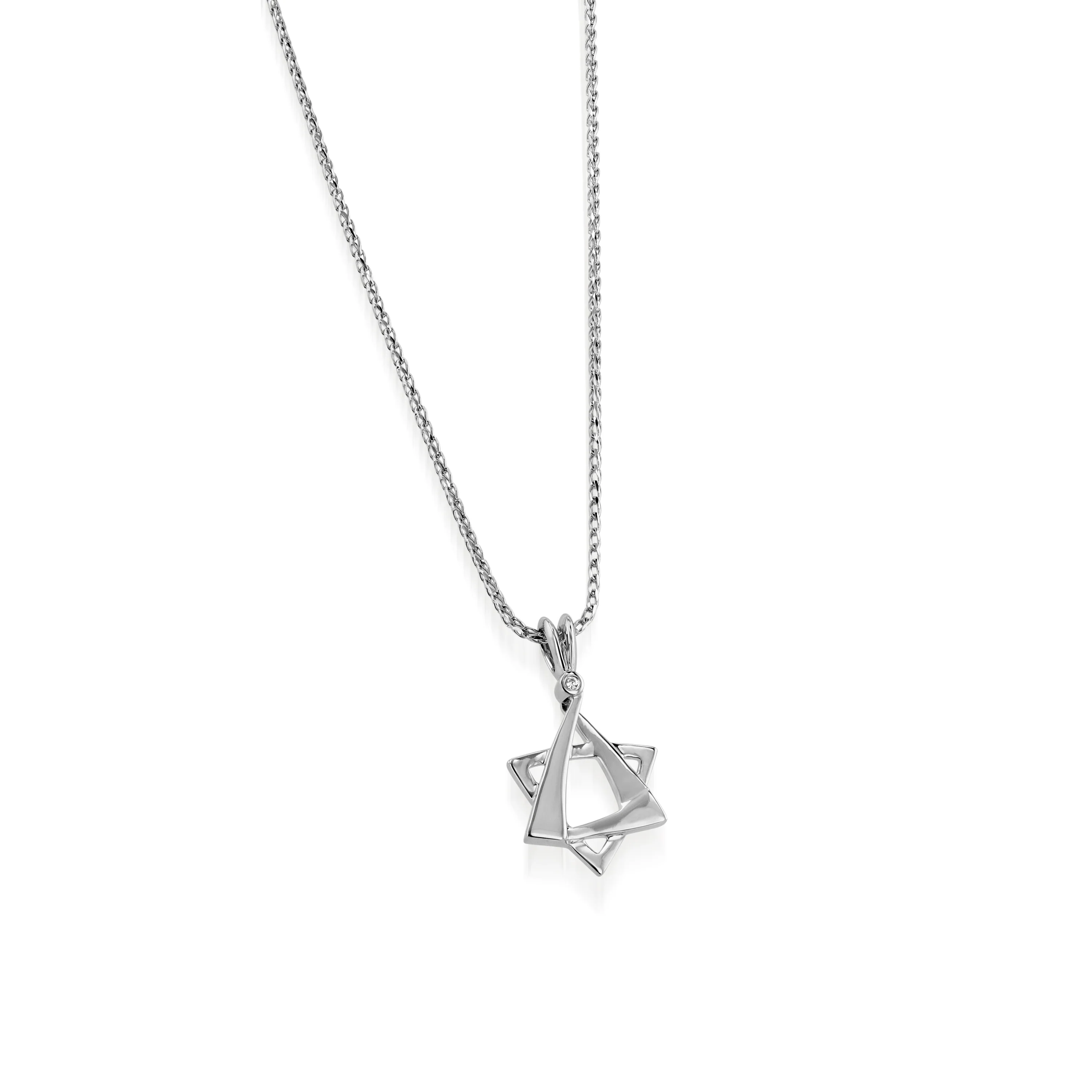 Star of David Diamond Medallion Pendant - Image 3
