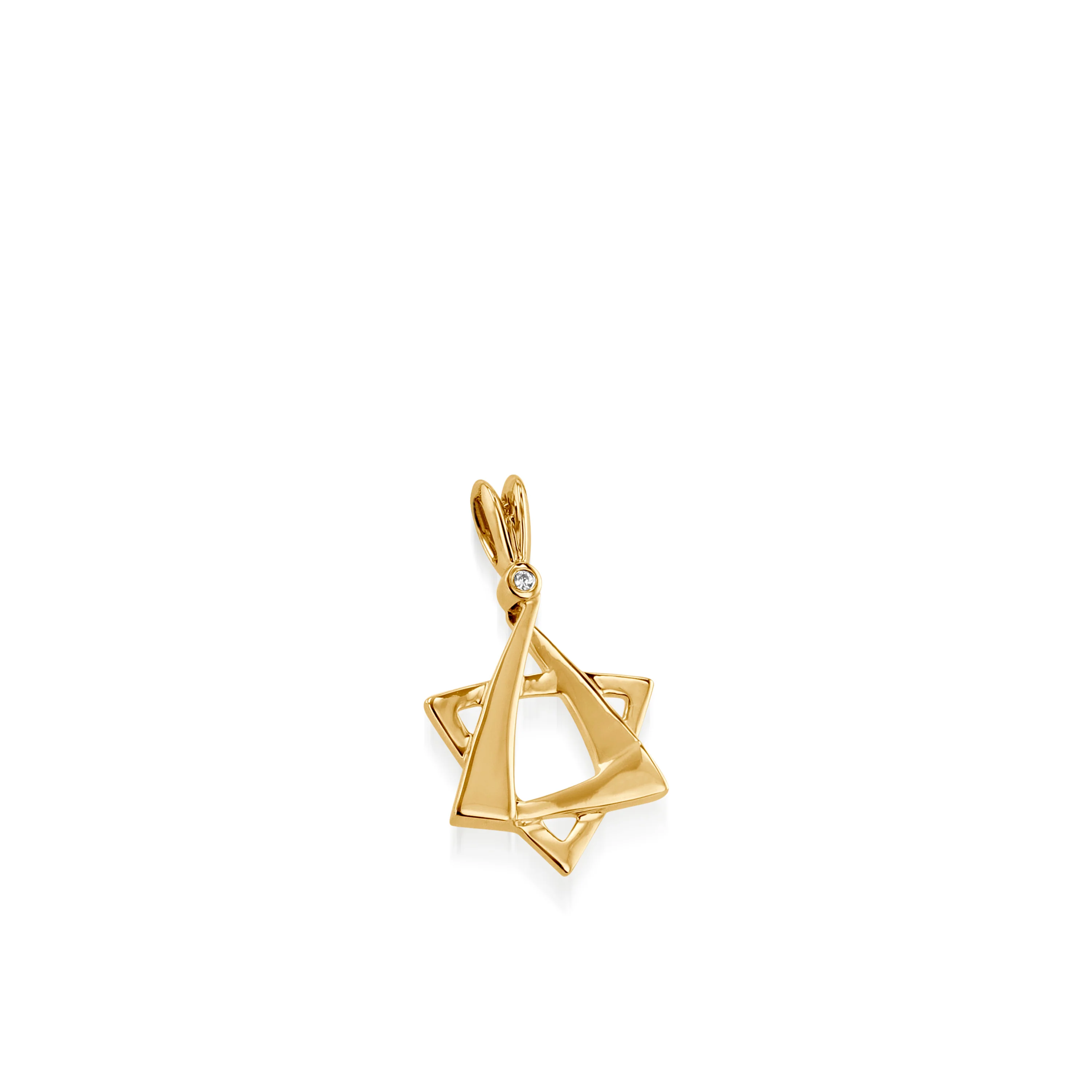 Star of David Diamond Medallion Pendant - Image 4