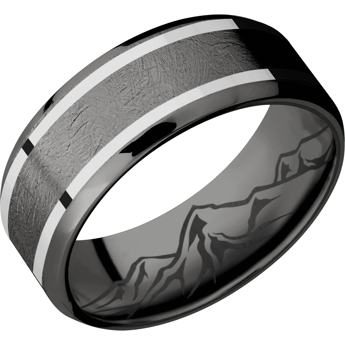 Tantalum Noir + Distressed , Polish Finish + Zirconium - Image 2