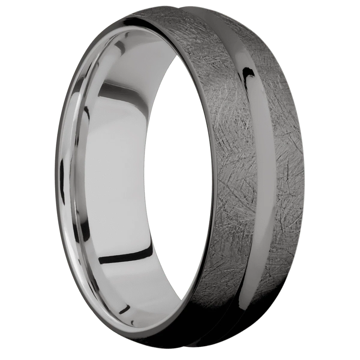 Tantalum Noir + Polish , Distressed Finish + Palladium Silver