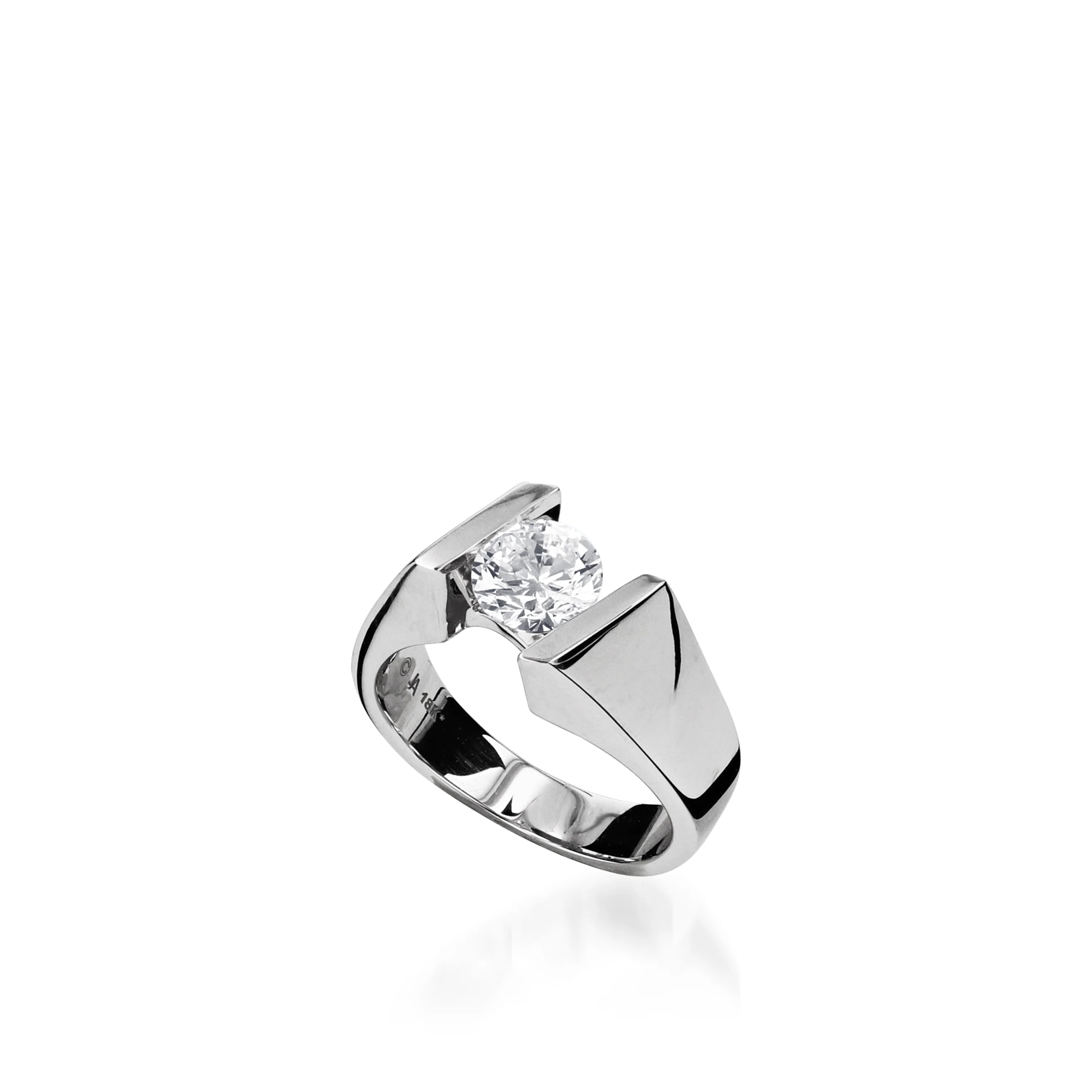 Techla White Gold Engagement Ring - Image 4