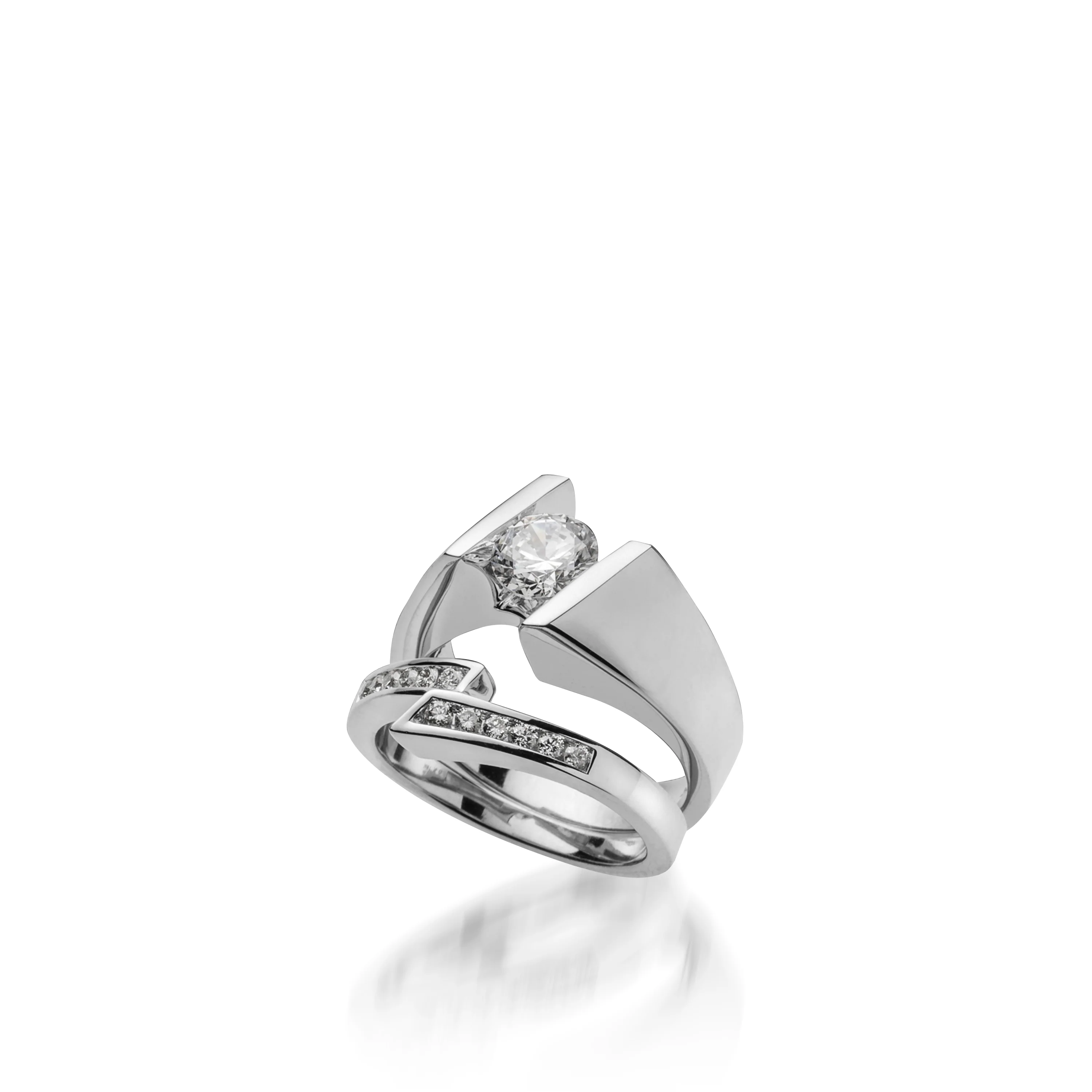 Techla White Gold Engagement Ring - Image 5