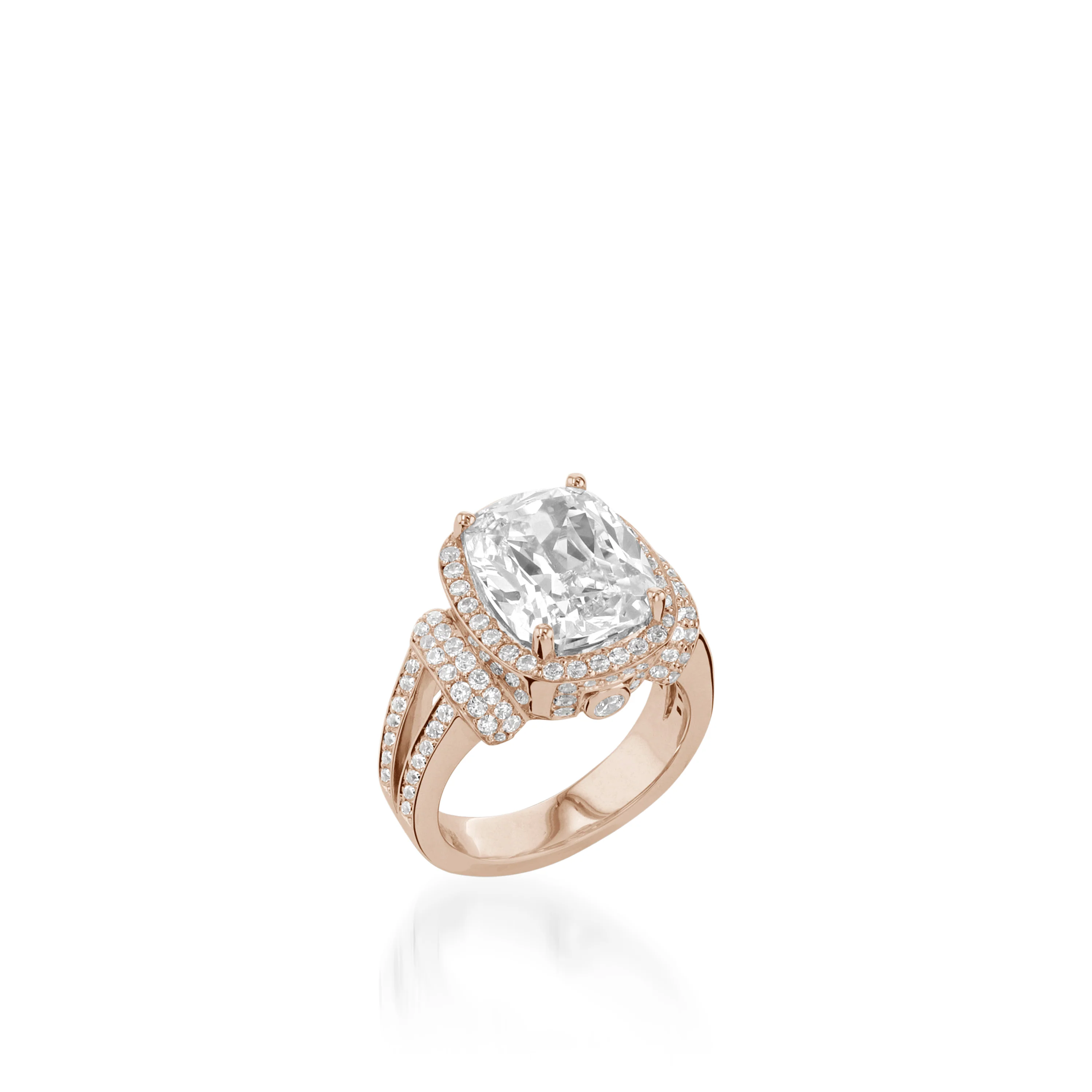 Theodora Elite Yellow Gold Diamond Ring - Image 3