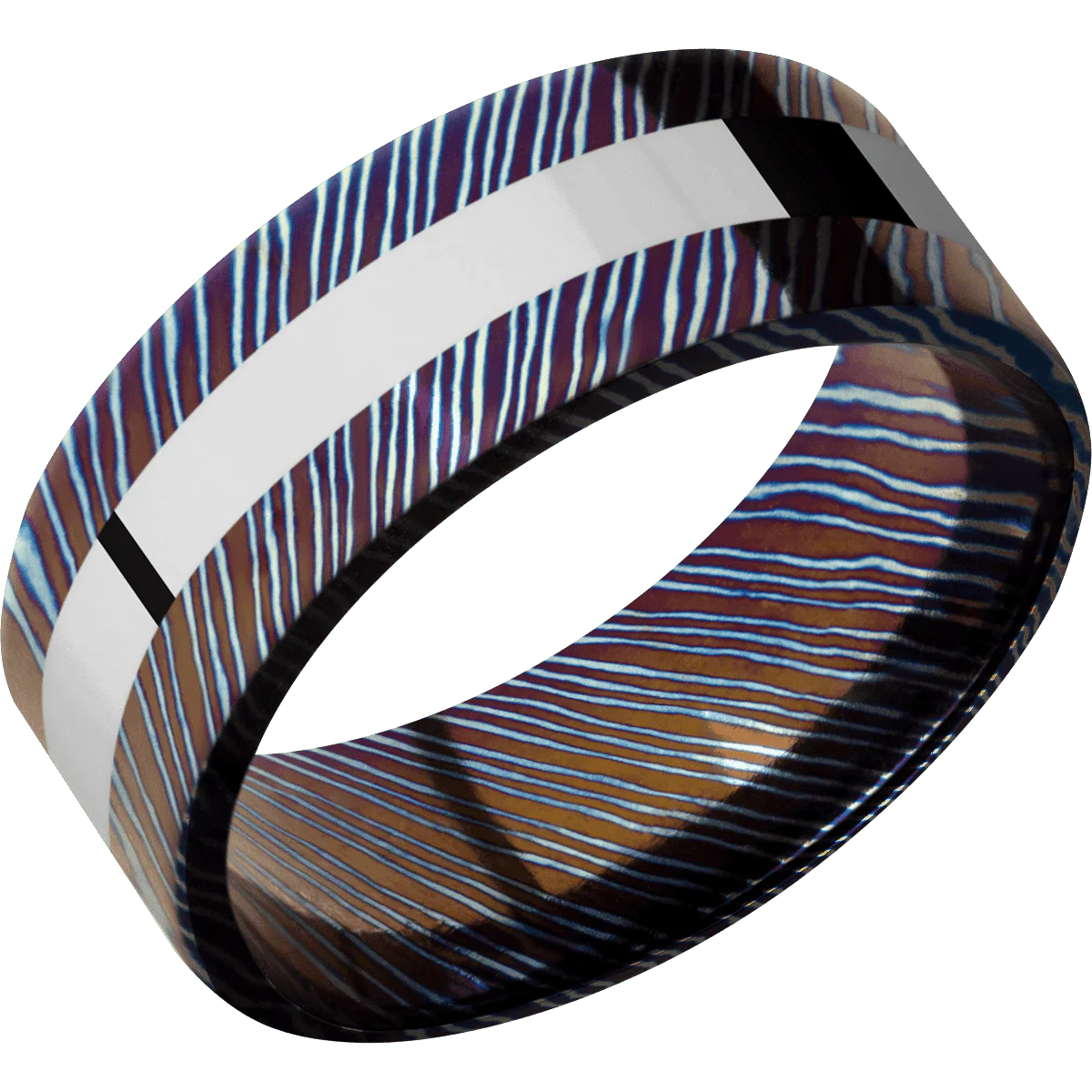 Titanium Damascus + Polish Finish - Image 2