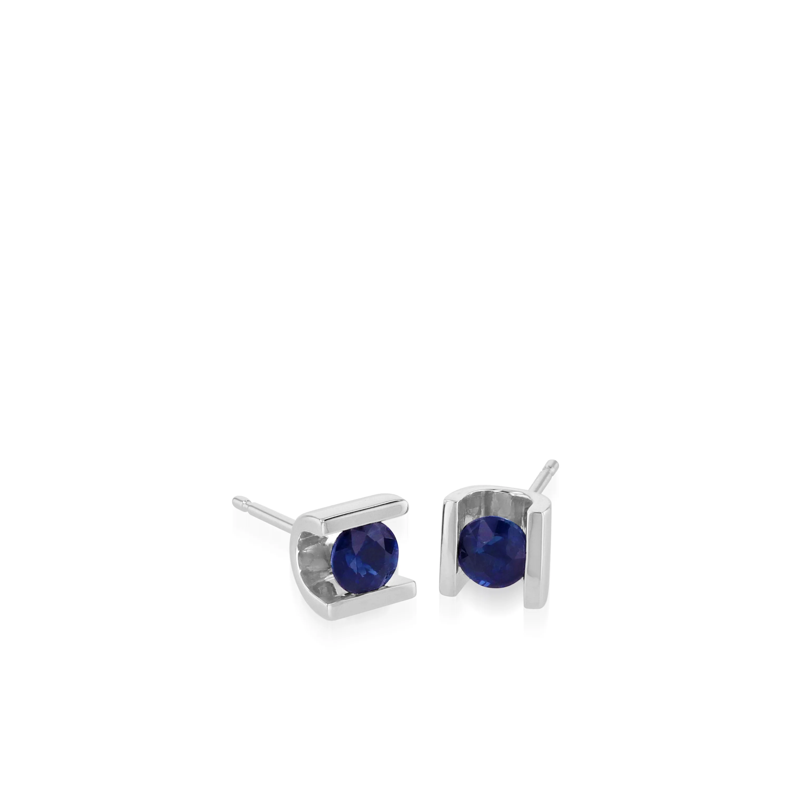 Uturn Gemstone Stud Earrings - Image 3