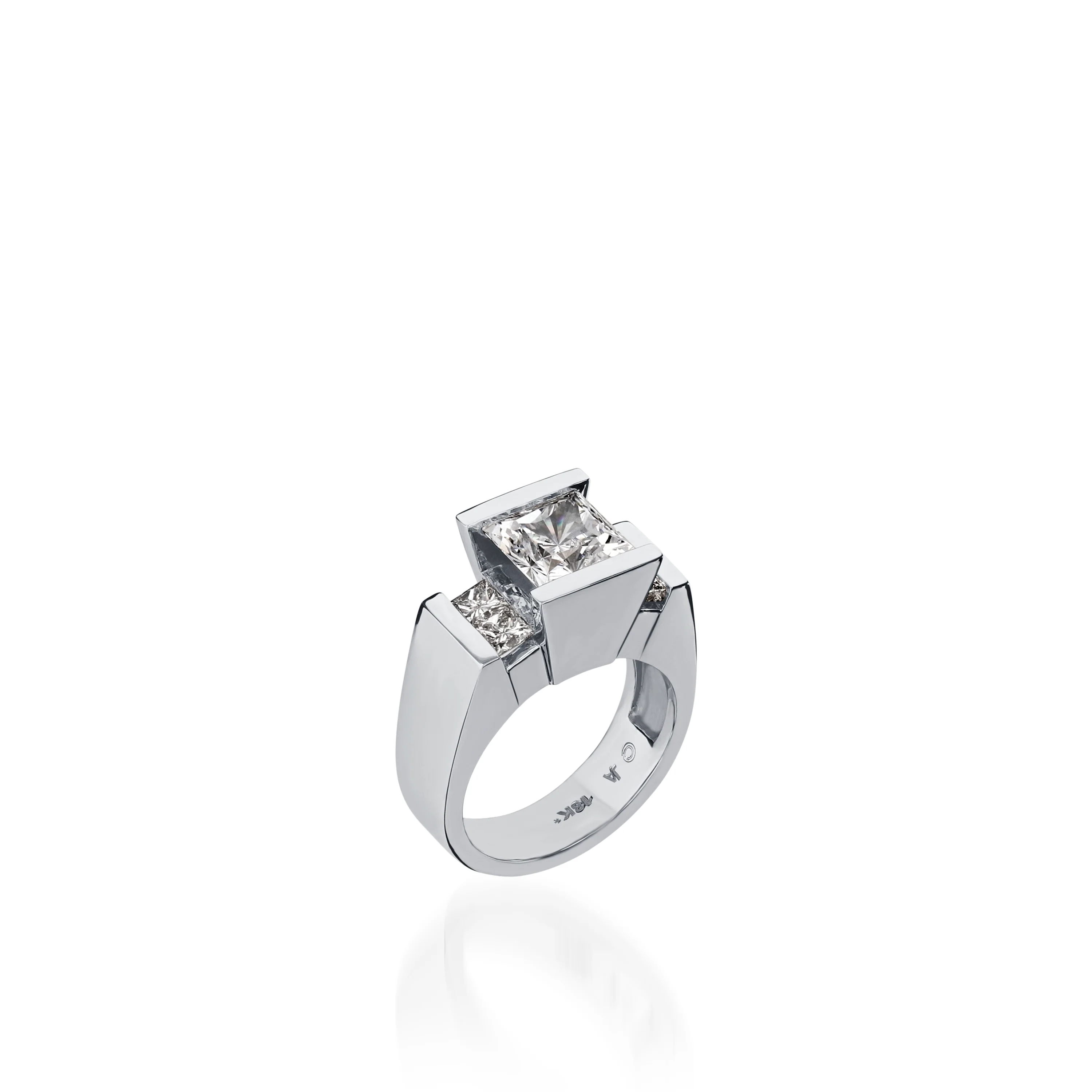 Ventana Yellow Gold Engagement Ring - Image 4