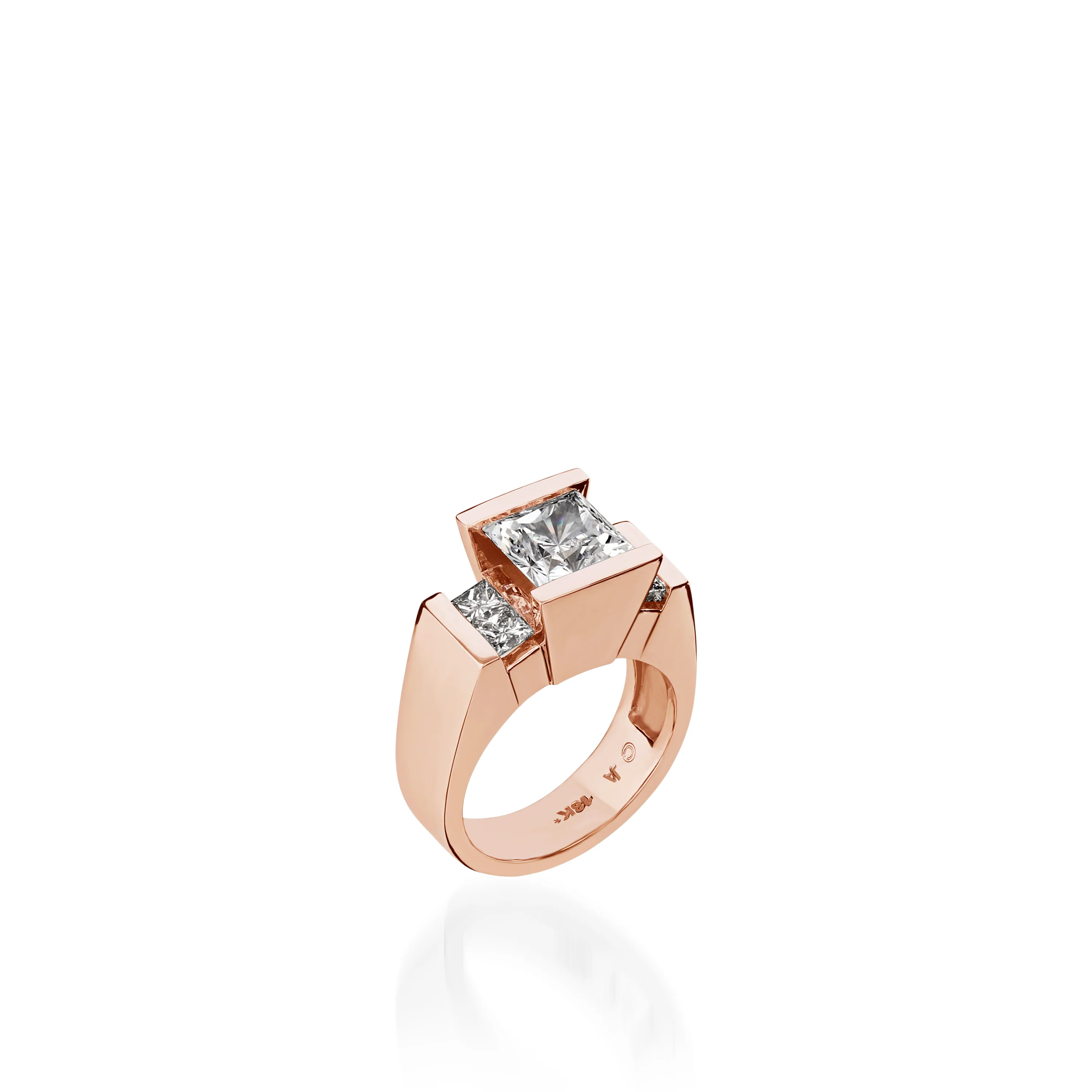 Ventana Yellow Gold Engagement Ring - Image 5