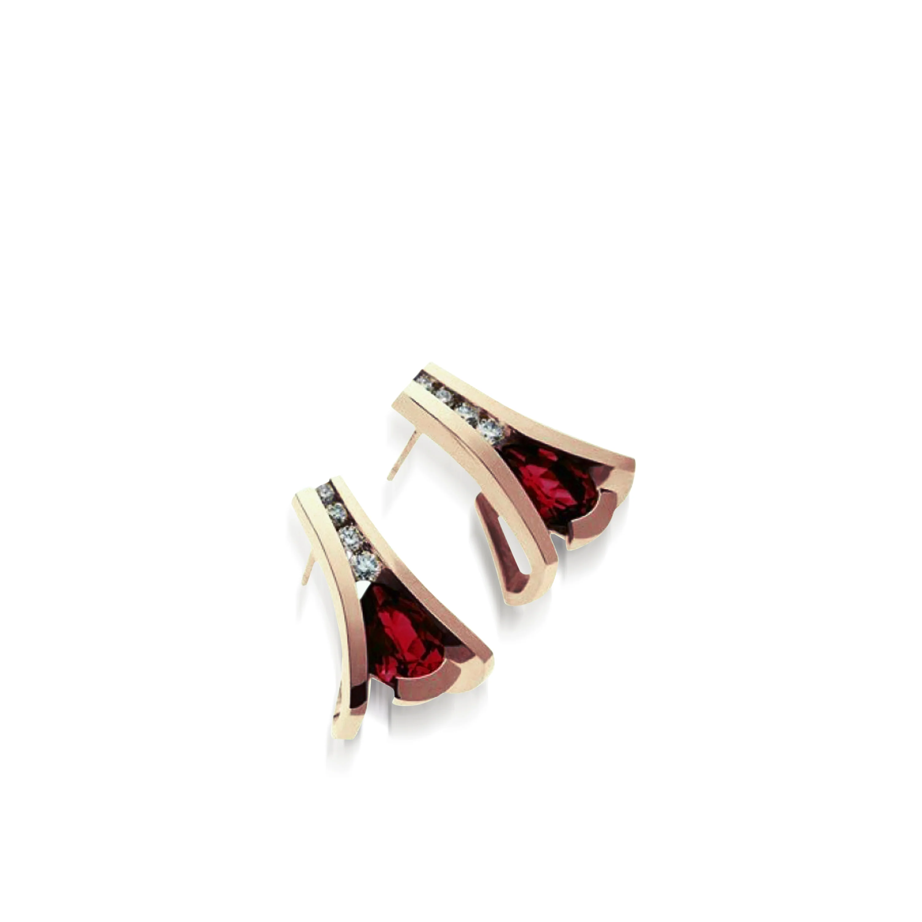 Venture Gemstone Earrings with Diamonds - Image 3