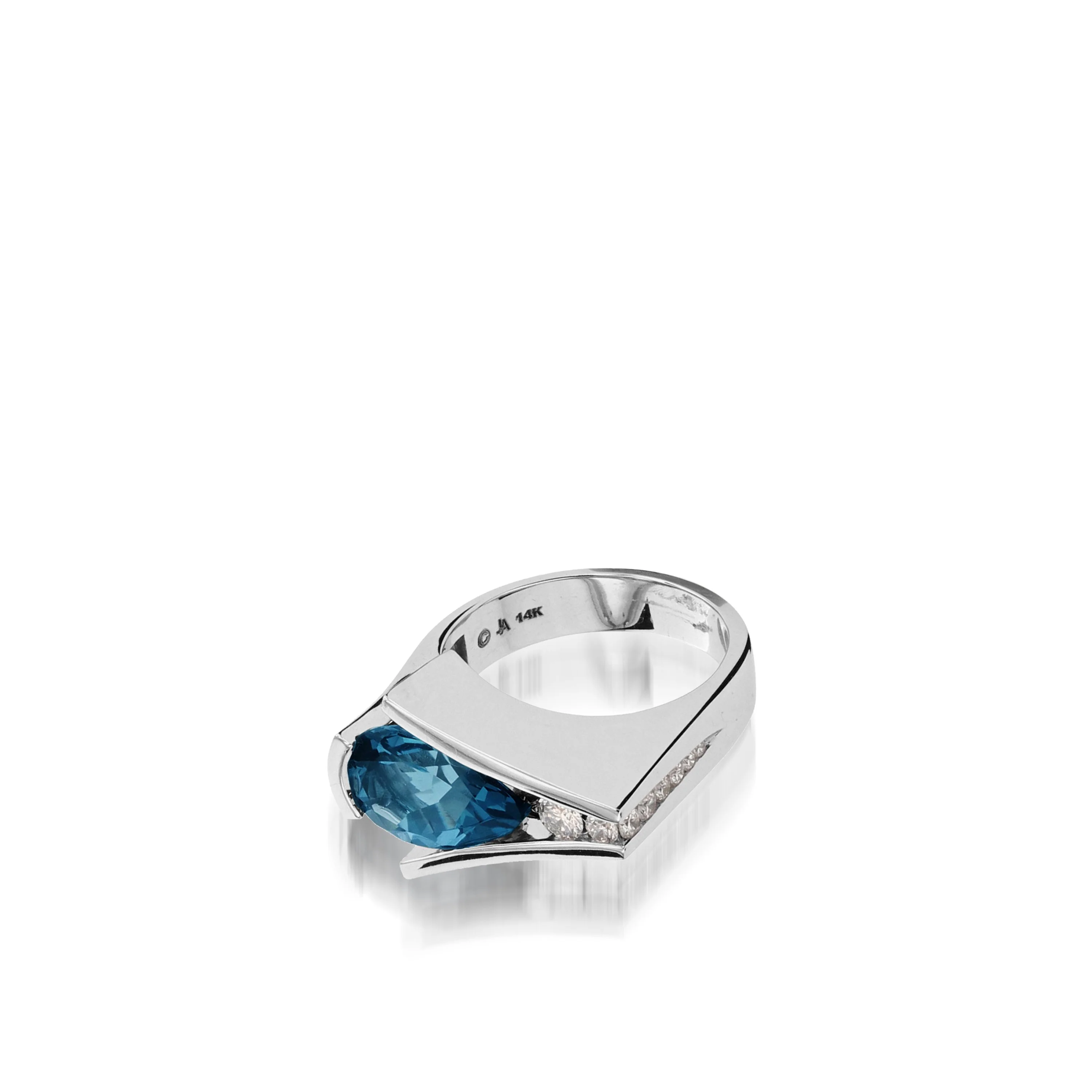 Venture Gemstone Ring with Diamonds - Image 3