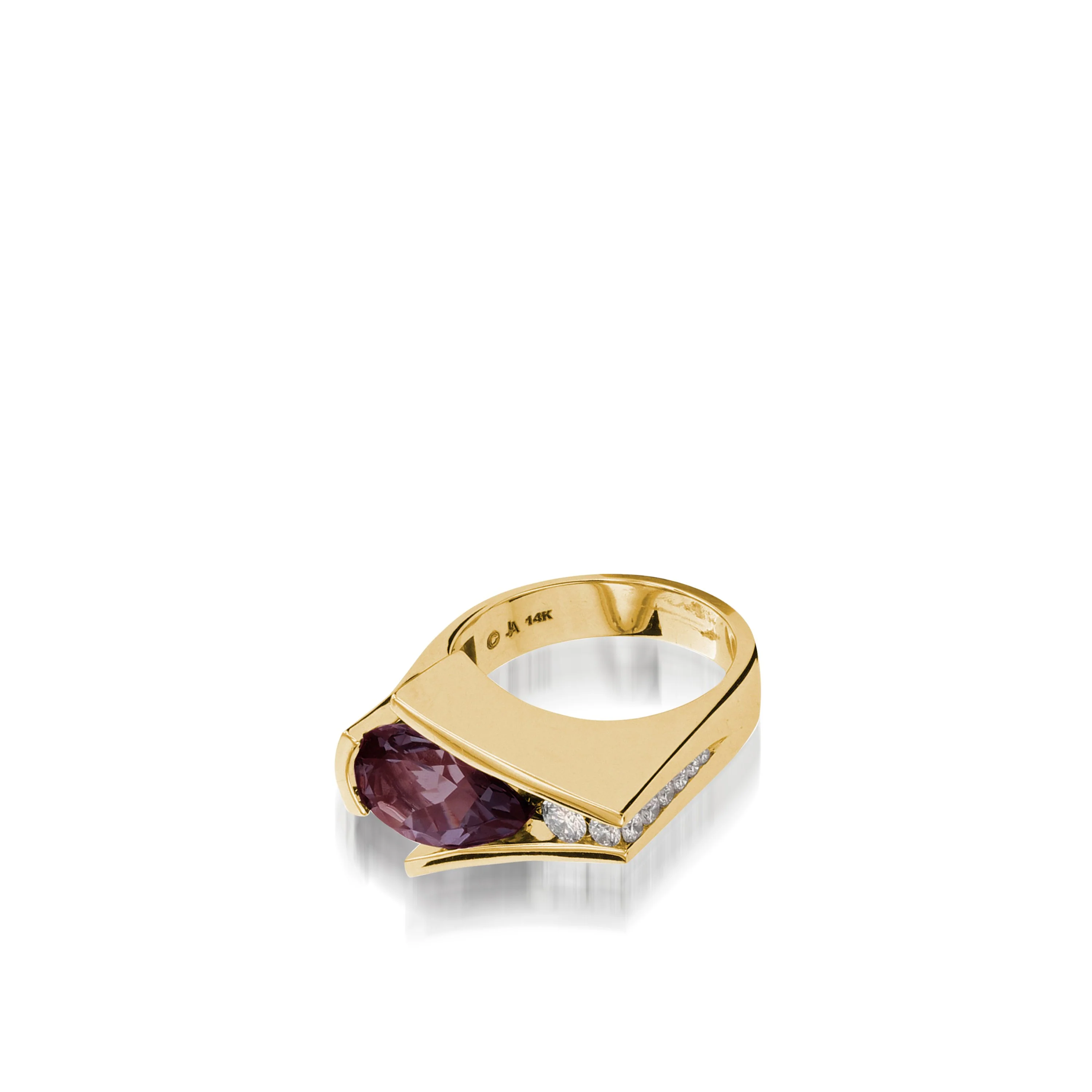 Venture Gemstone Ring with Diamonds - Image 5