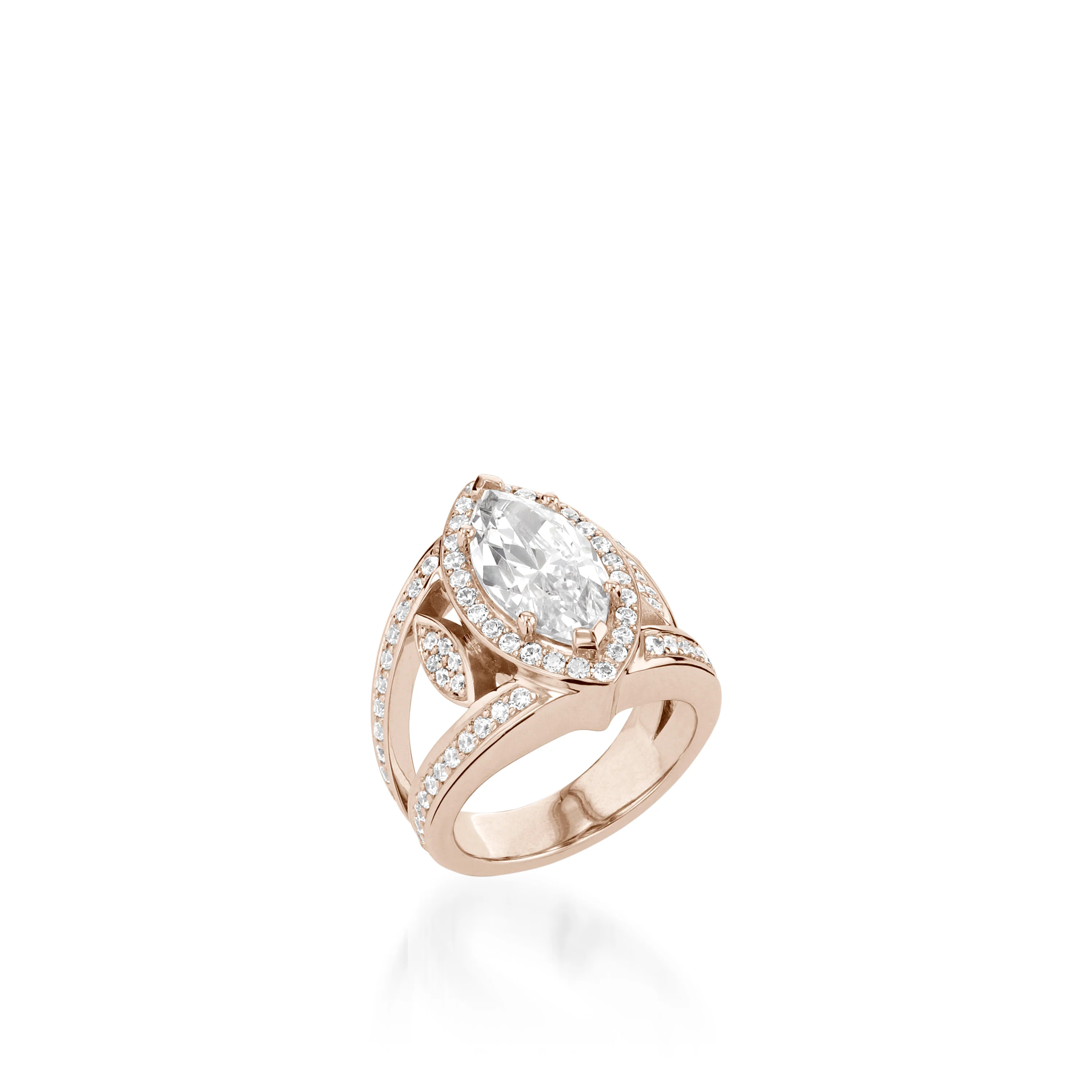 Victoria Elite Yellow Gold Diamond Ring - Image 3