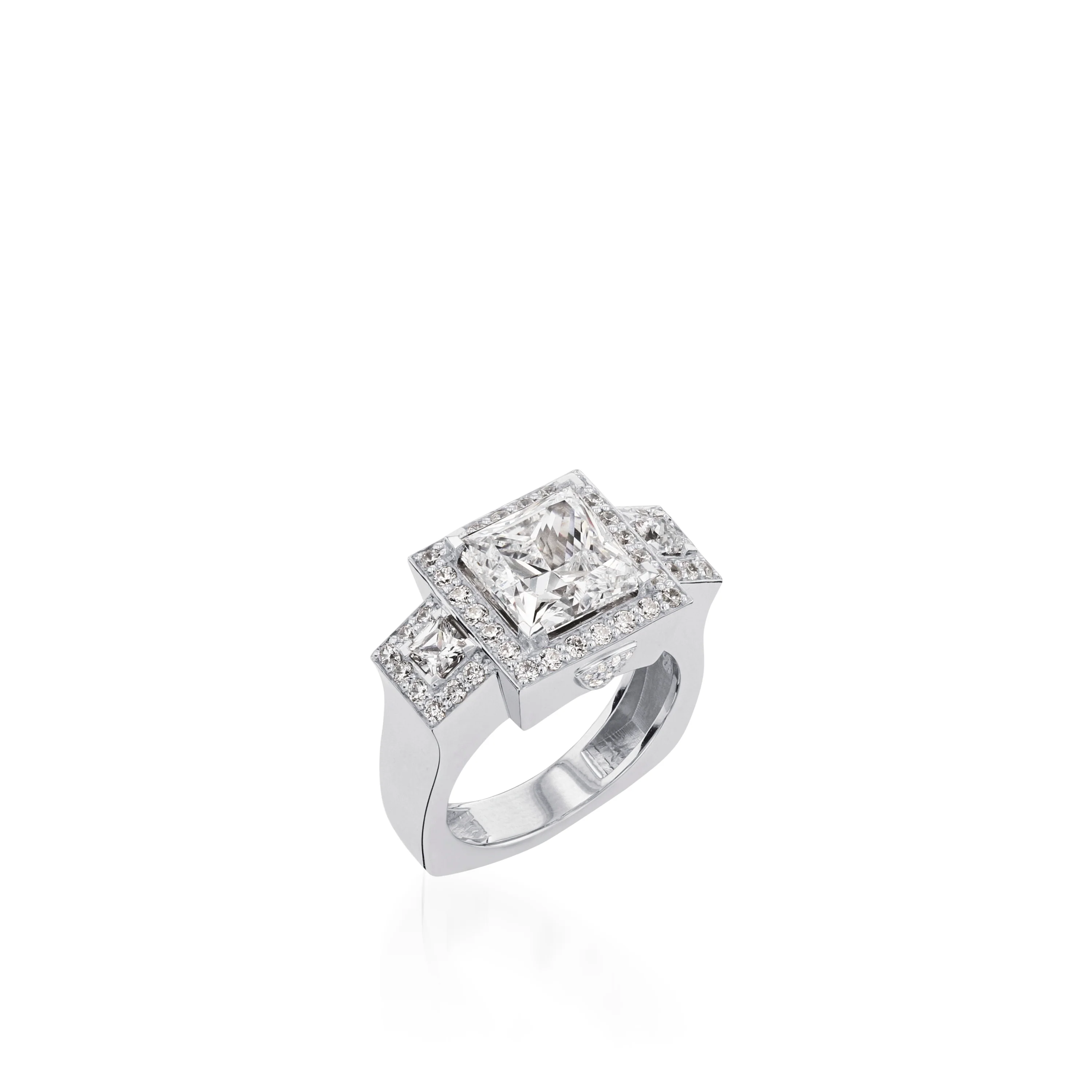 Vienna White Gold Engagement Ring