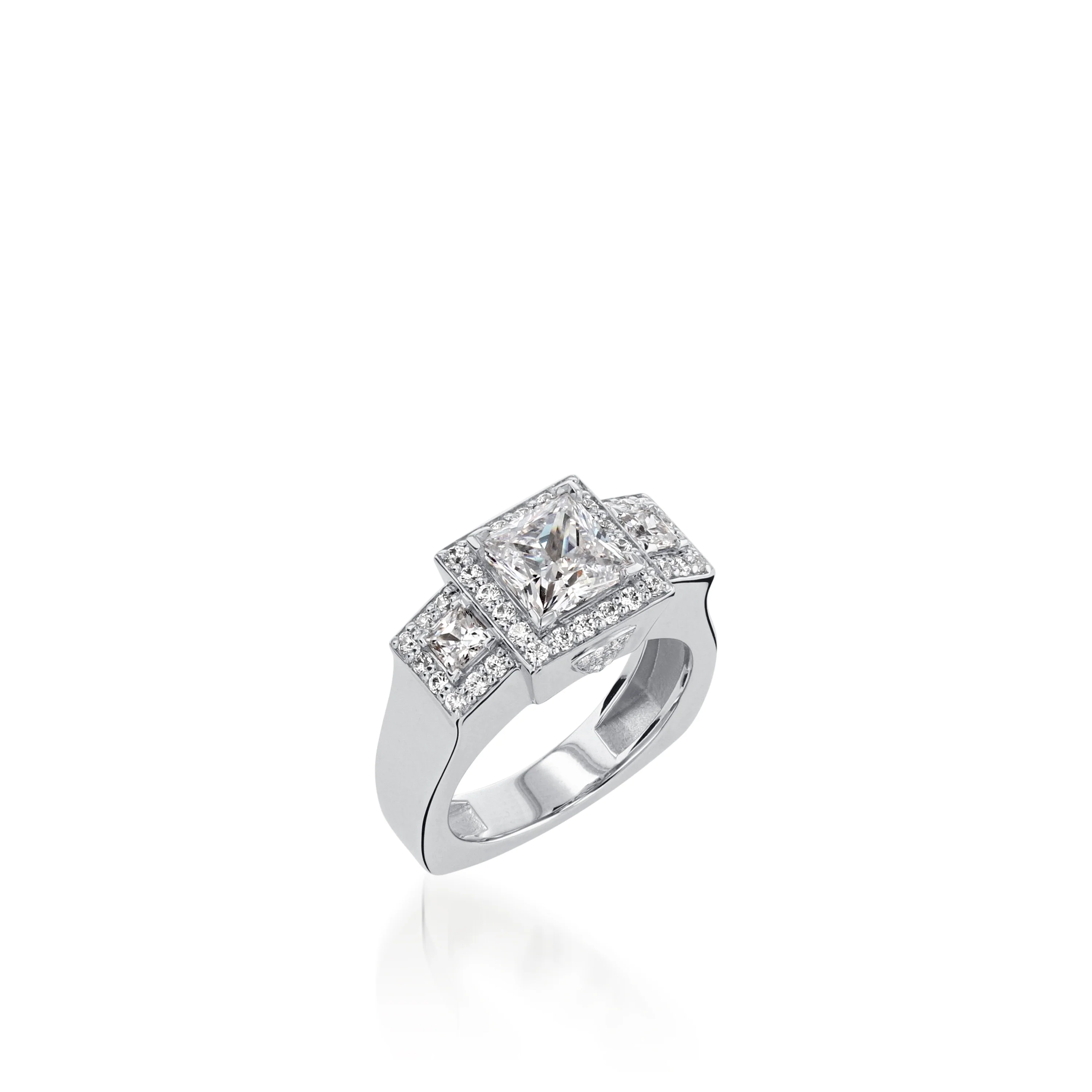 Vienna White Gold Engagement Ring - Image 2