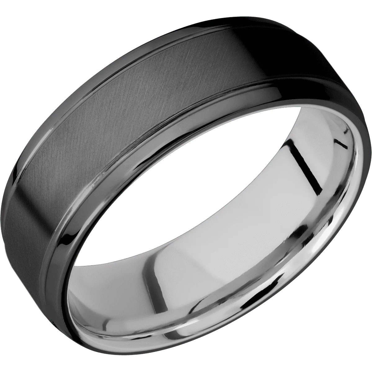 Zirconium + Anglesatin , Polish Finish + Palladium Silver - Image 2
