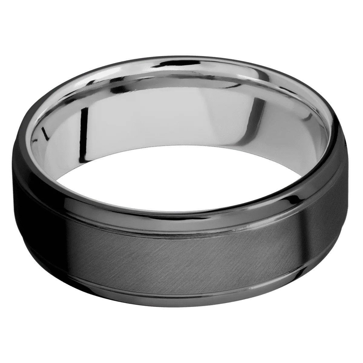 Zirconium + Anglesatin , Polish Finish + Palladium Silver - Image 3