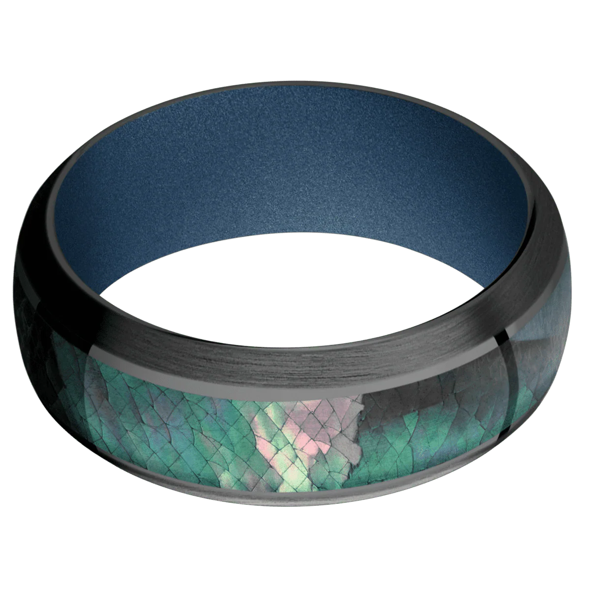 Zirconium + Polish , Satin Finish + Polar Blue - Image 3