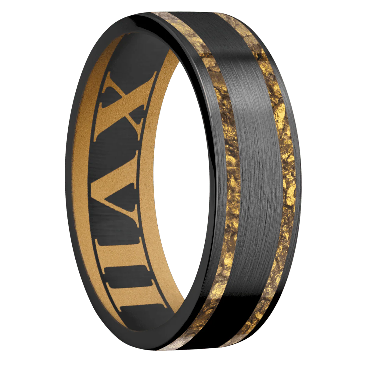Zirconium + Satin Finish + Gold