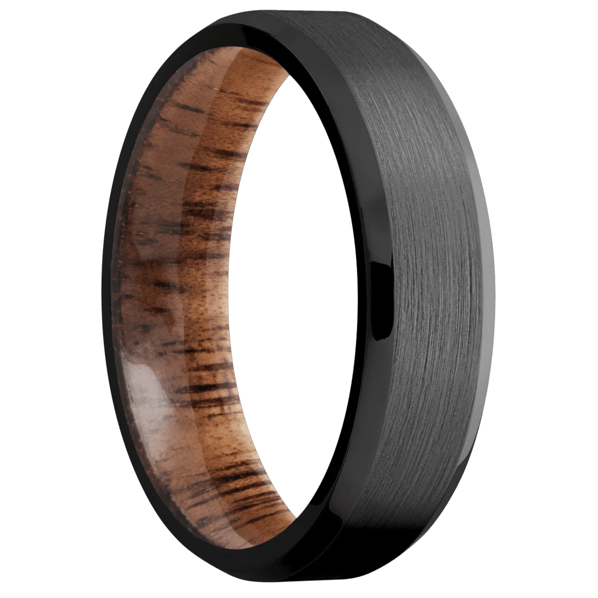 Zirconium + Satin , Polish Finish + Koa